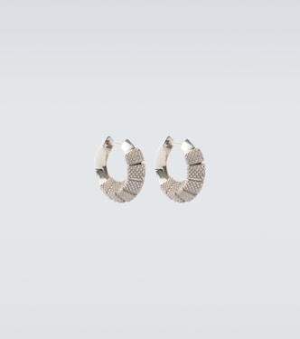 Orecchini a cerchio in argento sterling | Bottega Veneta