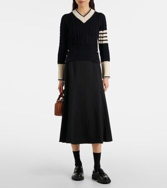 Pullover in lana a trecce | Thom Browne