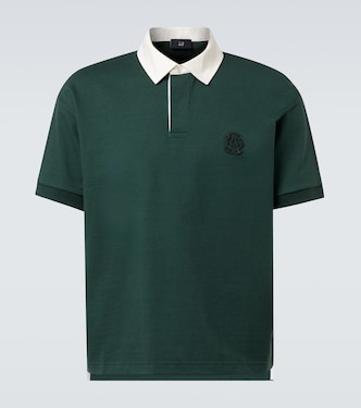 AD Cypher cotton and cashmere polo shirt | Dunhill