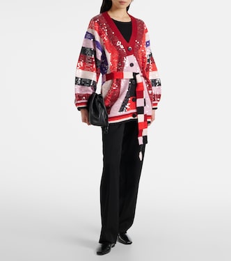 Cardigan a righe con paillettes | Farm Rio