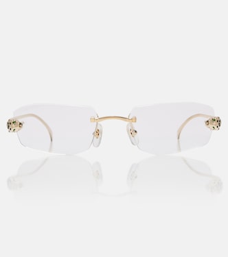 Panthère De Cartier rectangular glasses  | Cartier Eyewear Collection