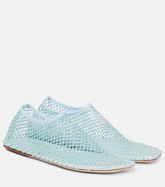 Minette crystal-embellished mesh pumps | Christopher Esber