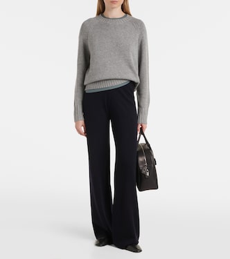 Wool and cashmere straight pants  | Jardin des Orangers