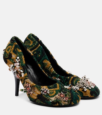 Escarpins en jacquard à ornements | Dries Van Noten