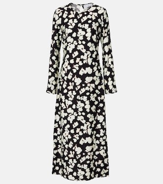 Vestido midi White Label Waverly de sarga | Proenza Schouler