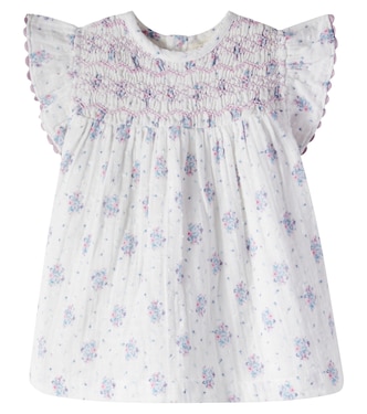 Baby Shanti floral cotton gauze dress | Louise Misha