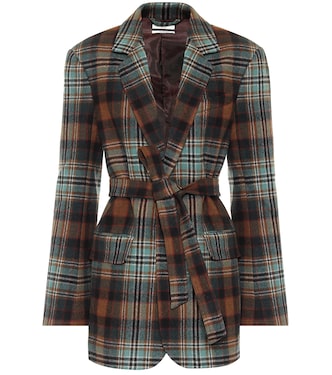 Blazer a quadri in lana | CO