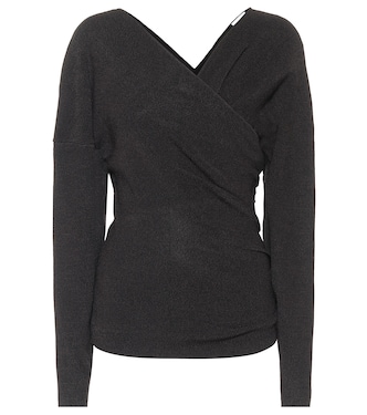 Top wrap de punto | Ganni