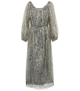 Lamé midi dress | Tory Burch
