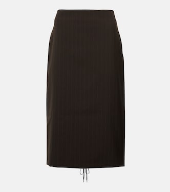 x Lotta Volkova falda tubo de lana | Jean Paul Gaultier