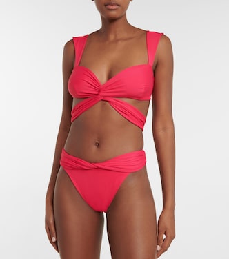 Twisted high-rise bikini bottoms | Magda Butrym