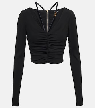 Ruched crop top | Versace