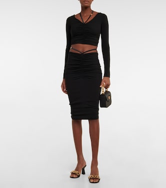 Ruched crop top | Versace