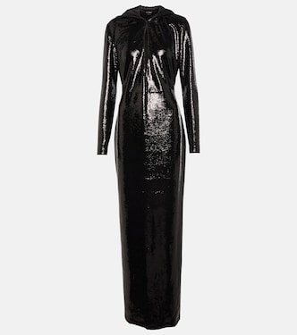 Sequin-embellished hooded gown | Tom Ford