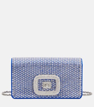 Borsa a spalla Viv' Choc in raso con cristalli | Roger Vivier