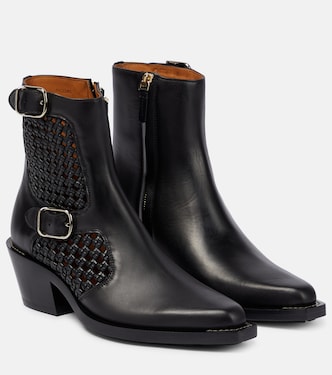 Nellie leather ankle boots | Chloé