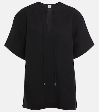 Oversize-Hemd Fluid Tie | Toteme