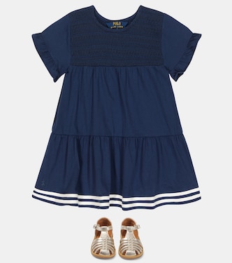 Abito in cotone con ruches | Polo Ralph Lauren Kids