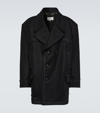 Abrigo marinero en mezcla de lana | Maison Margiela