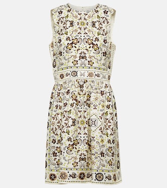 Printed silk minidress | Tory Burch