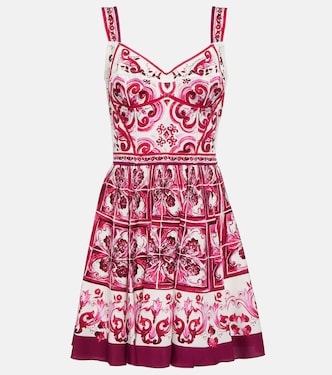 Majolica silk-blend minidress | Dolce&Gabbana