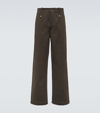 Pantaloni regular in twill di cotone | Burberry