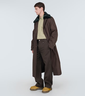Pantaloni regular in twill di cotone | Burberry