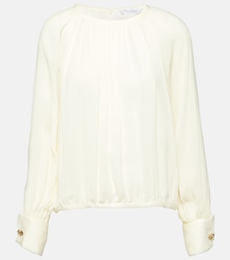 Narvel silk crêpe top | Max Mara