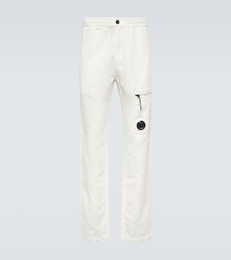 Pantalones rectos de algodón y lino | C.P. Company