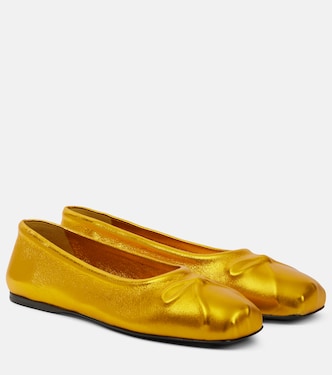 Ballerine Little Bow in pelle metallizzata | Marni