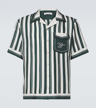 Camicia da bowling June in seta a righe | Wales Bonner