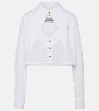 Cut-off Heart cropped cotton shirt | Vivienne Westwood