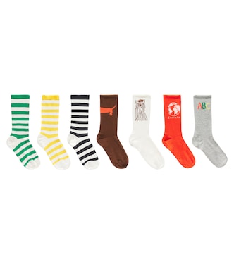 Set de de 7 calcetines de mezcla de algodón | Mini Rodini