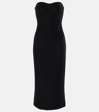 Abito bustier in velluto | Sportmax