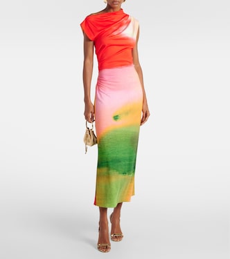 Midikleid aus Jersey | Oscar de la Renta