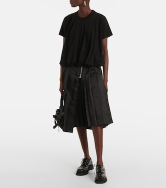 Top plisado de algodón | Noir Kei Ninomiya