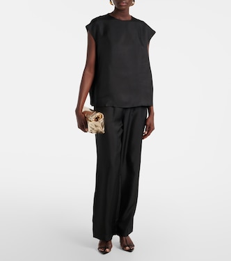 Top Dasha in twill di seta | Asceno