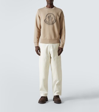 Pullover in jersey di cotone con logo | Moncler