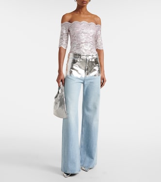 Jeans a gamba larga metallizzati | Rabanne