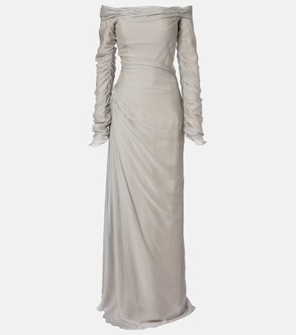 Robe longue en soie | Marmar Halim