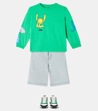 Sweat-shirt imprimé en coton | Stella McCartney Kids