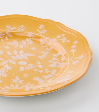 Plato llano de porcelana floral por Ginori 1735 | Cabana