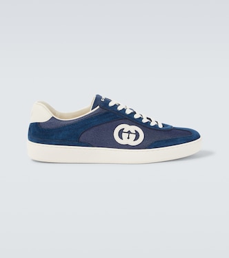 G75 suede and canvas sneakers | Gucci