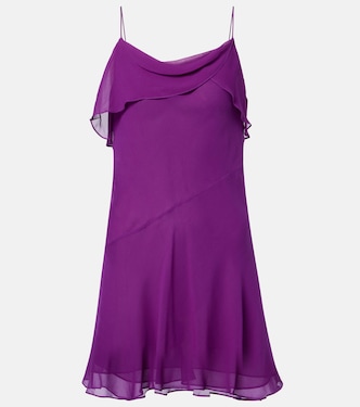 Miniabito in georgette di seta trasparente | Acne Studios
