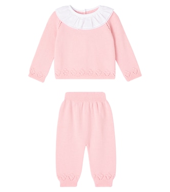 Baby Baya wool cardigan and pants set  | La Coqueta