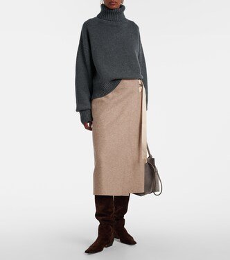 Jersey de cuello alto N° 434 Crop Xtra | Extreme Cashmere