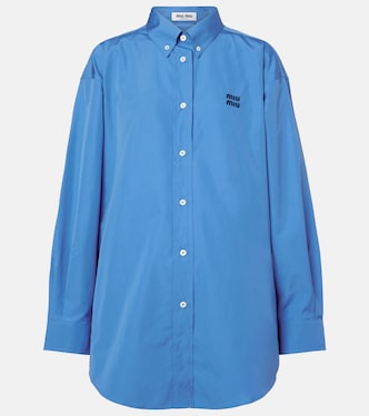Cotton poplin shirt | Miu Miu