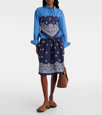 Cotton poplin shirt | Miu Miu