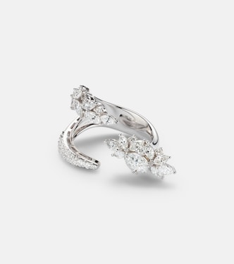 Y-Not 18kt white gold ring with diamonds | Yeprem