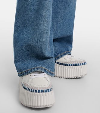 Plateau-Sneakers Nama aus Leder | Chloé